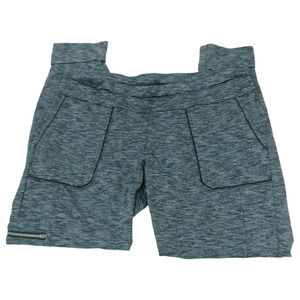 ATHLETA Women's Tapered Legs Yoga Pants Elastic Waistband Heather Gray Size MP